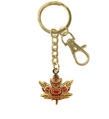 Enamel Keychain - Indigenous Maple