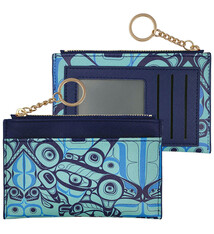 Zippered Card Wallet - Orca Song