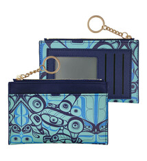 Zippered Card Wallet - Orca Song