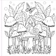 Colouring Book - Mushrooms