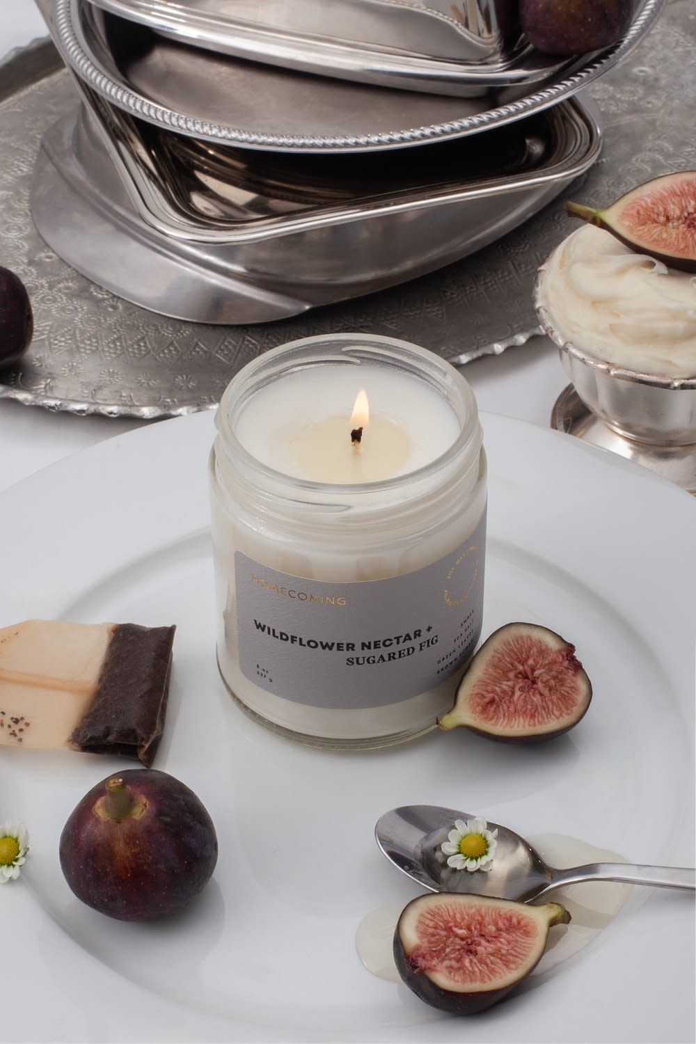 Soy Wax Candle - Wildflower Nectar + Sugared Fig