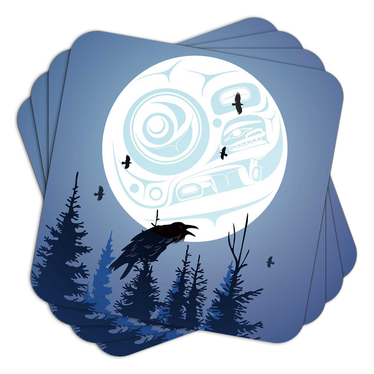 Coasters - Raven Moon