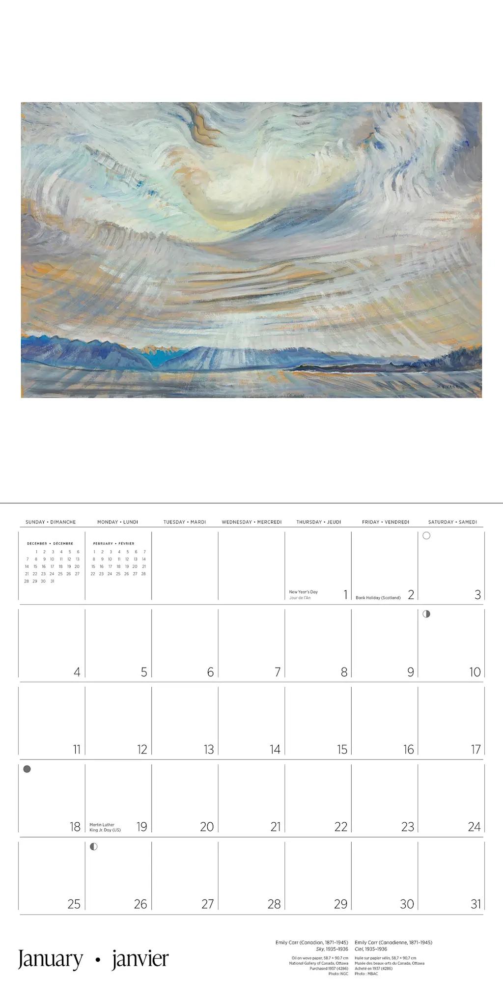 Wall Calendar - Emily Carr 2026