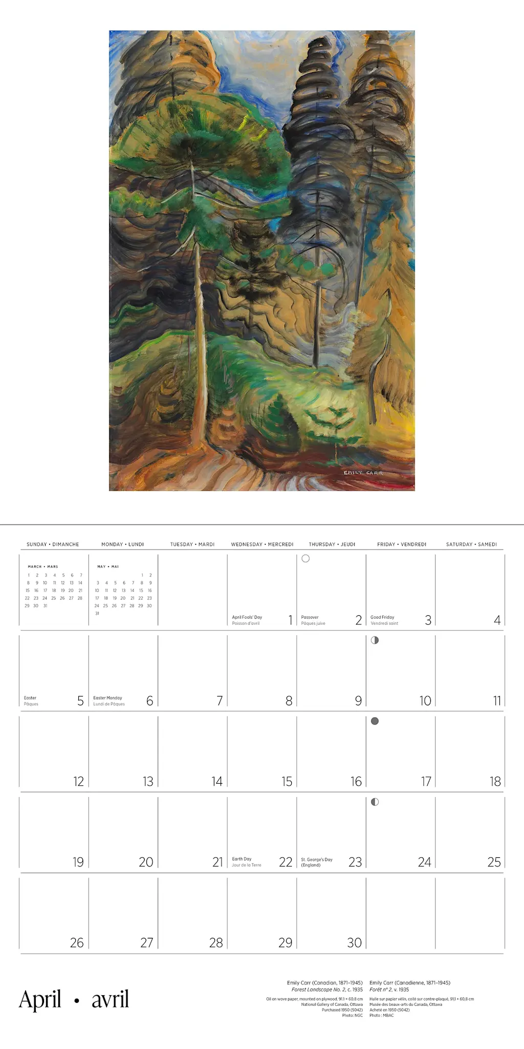 Wall Calendar - Emily Carr 2026