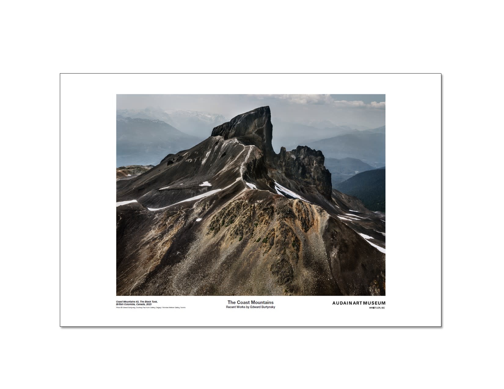 Exhibition Poster - Edward Burtynsky - Coast Mountains #3, The Black Tusk