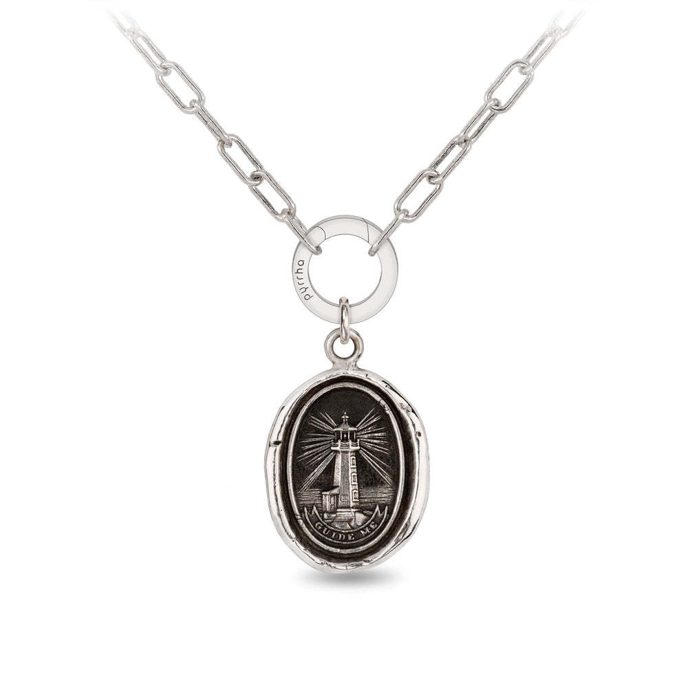 Pyrrha Necklace - Lighthouse Silver Small Paperclip Chain