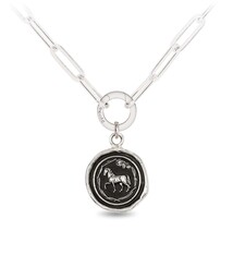 Pyrrha Necklace - Horse Silver Large Paperclip Chain