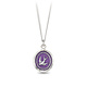 Pyrrha Necklace - Free Spirited Silver - Mystic Violet