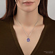 Pyrrha Necklace - Free Spirited Silver - Mystic Violet