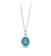 Pyrrha Necklace - Earthy Appreciation  Silver - Capri Blue