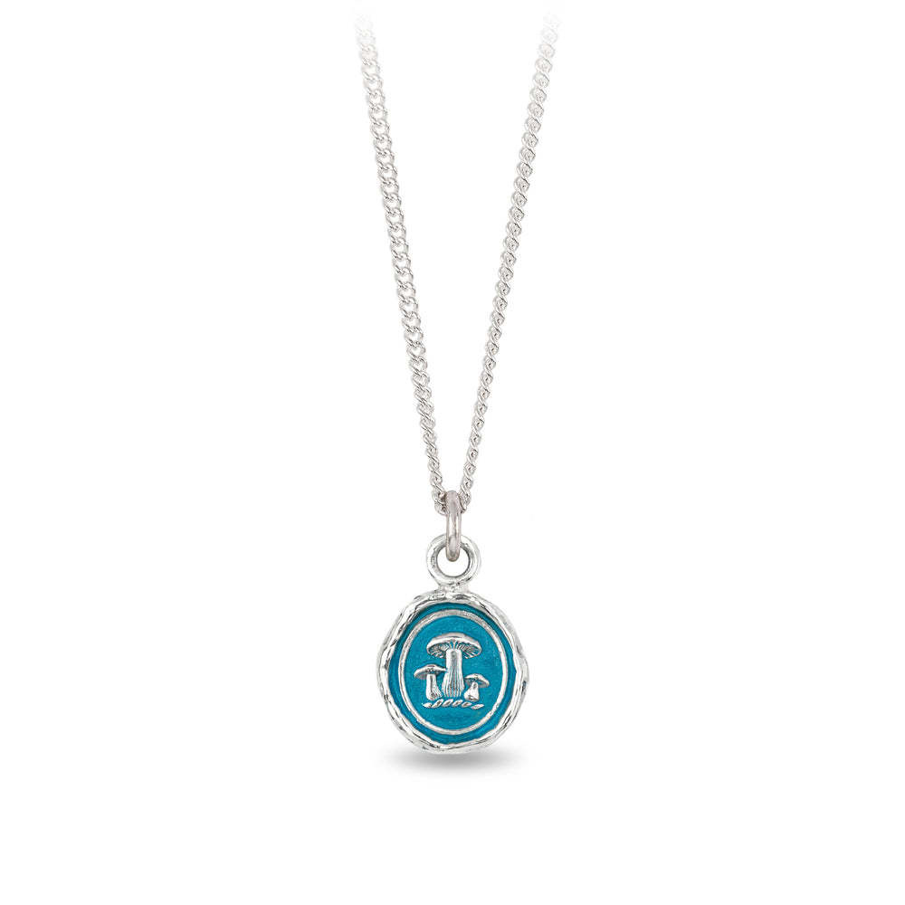 Pyrrha Necklace - Earthy Appreciation  Silver - Capri Blue