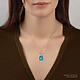 Pyrrha Necklace - Free Spirited Silver - Capri Blue