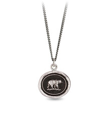 Pyrrha Necklace - Mother Bear Oxidized Sterling Silver