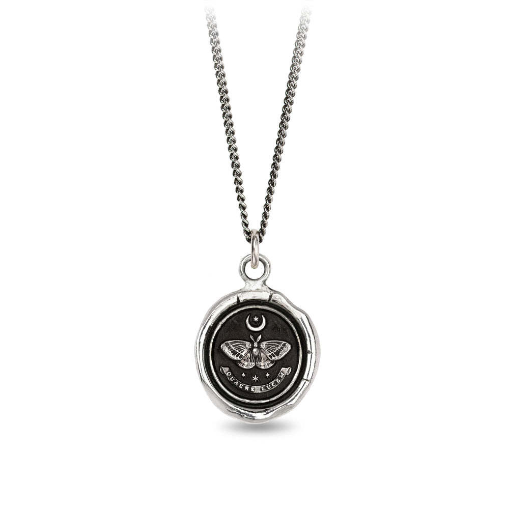 Pyrrha Necklace - Seek the Light Oxidized Sterling Silver