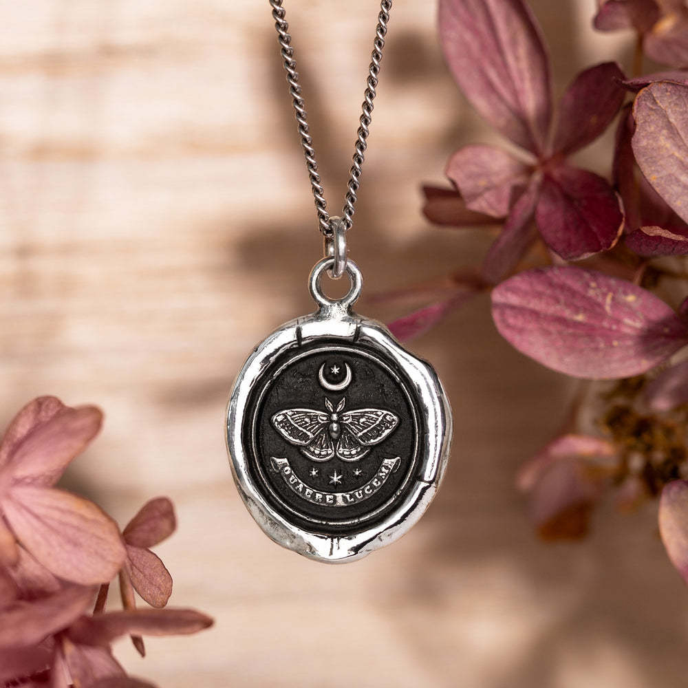 Pyrrha Necklace - Seek the Light Oxidized Sterling Silver
