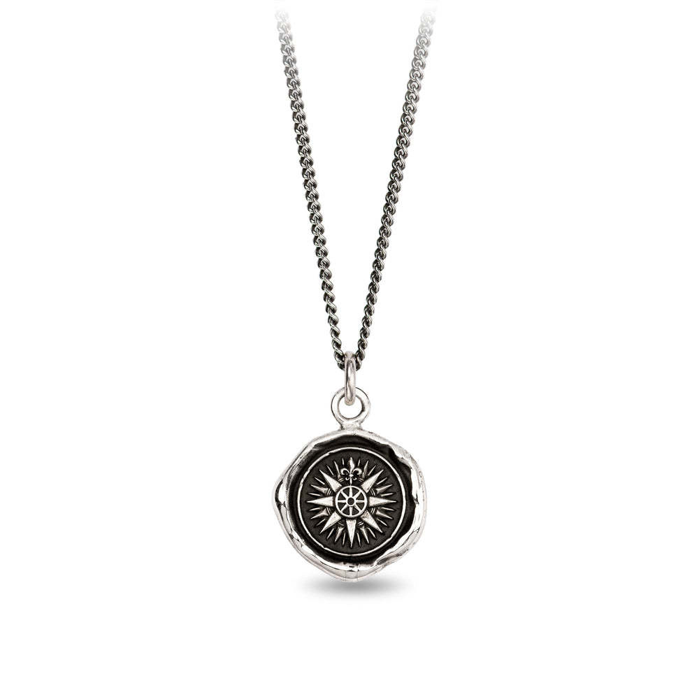 Pyrrha Necklace - Direction Oxidized Sterling Silver