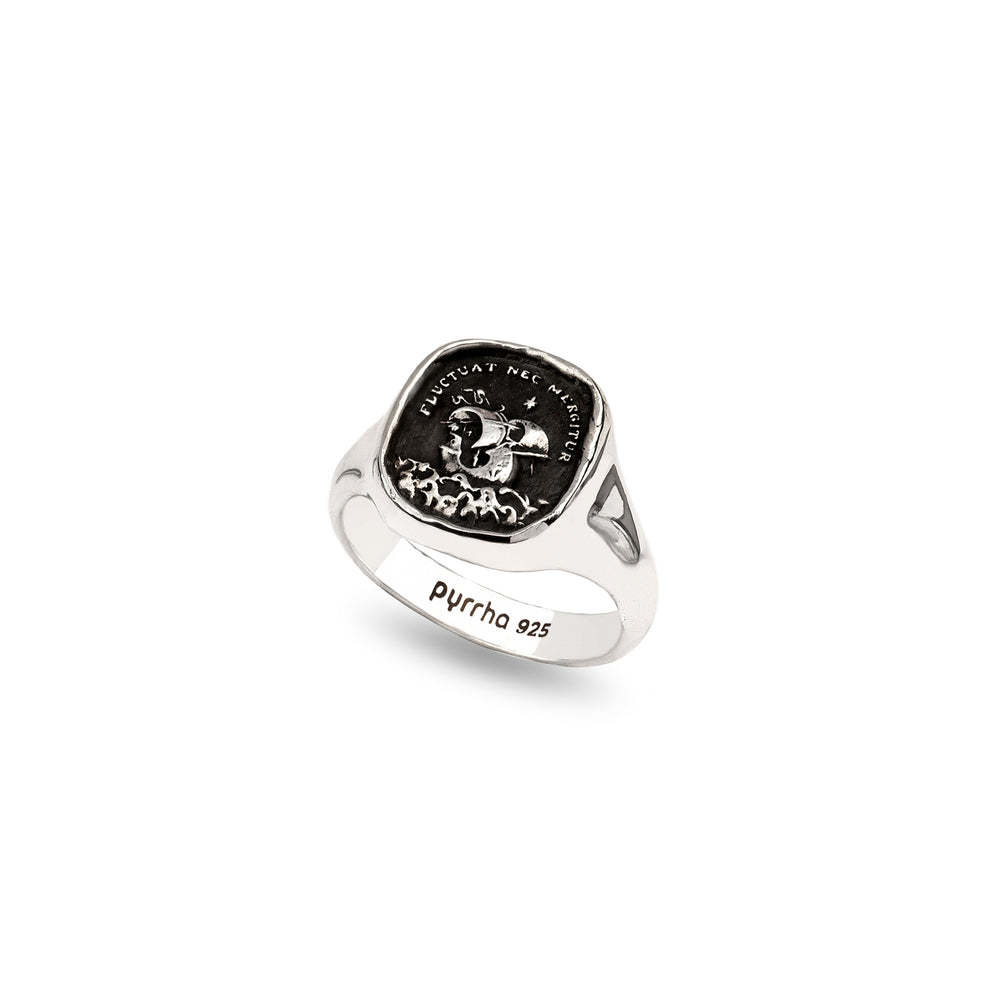 Pyrrha Ring - Strength & Resilience Signet - Size 7