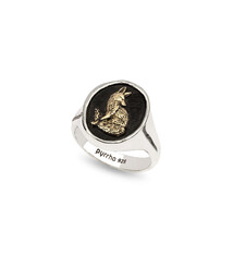 Pyrrha Ring - Trust in Yourself 14K Gold on Silver - Sz 7.5