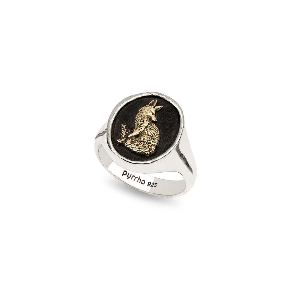 Pyrrha Ring - Trust in Yourself 14K Gold on Silver - Sz 7.5