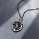 Pyrrha Necklace - Watch Over Me Oxidized Sterling Silver