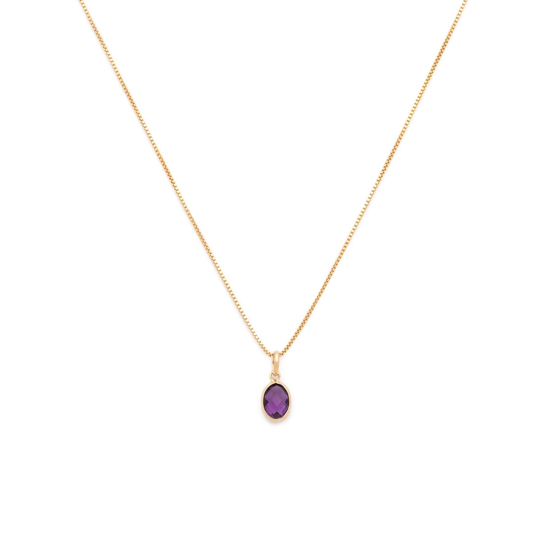 Leah Yard Designs Necklace - Evelyn - Amethyst