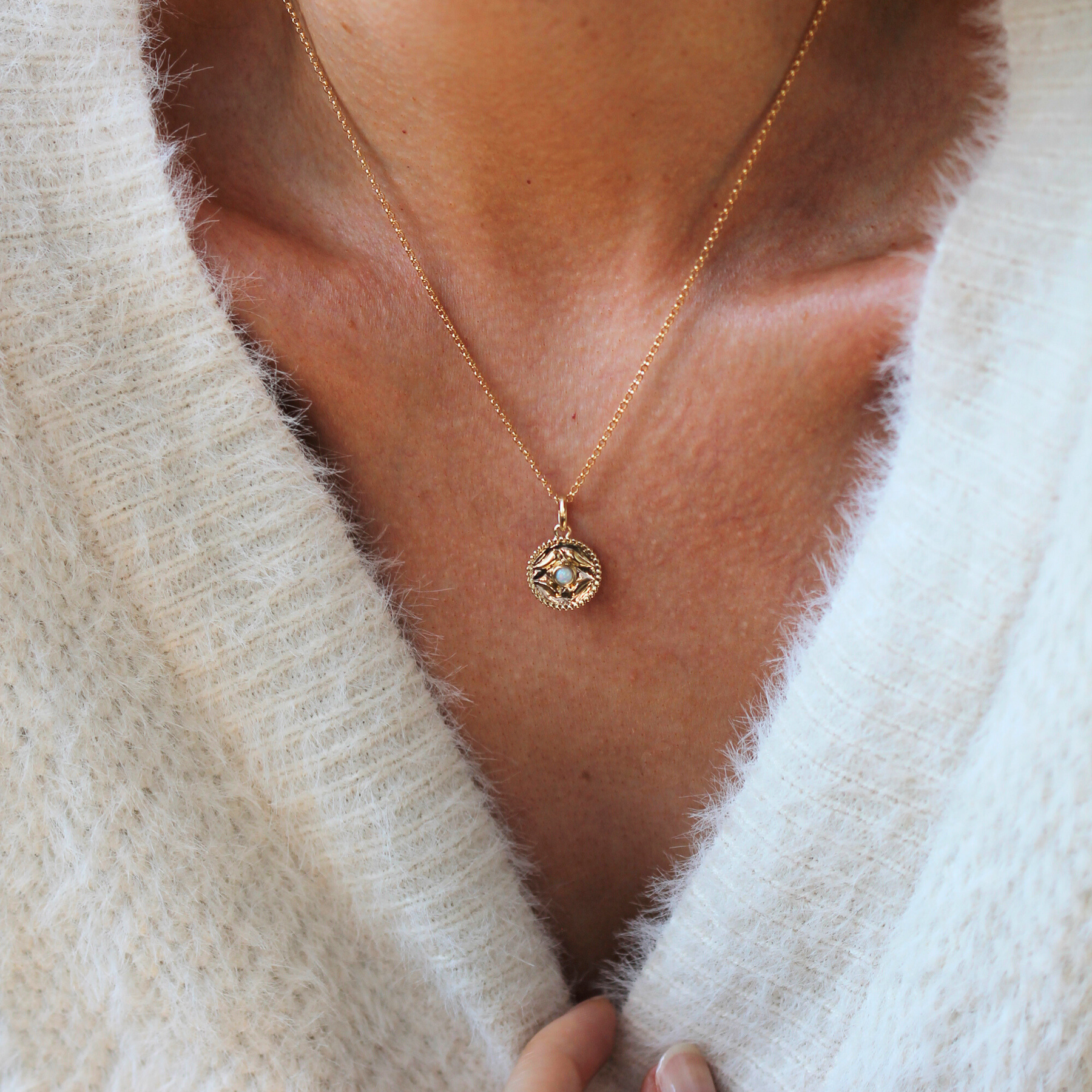 Leah Yard Designs Necklace - Guardian - Synthetic Opal