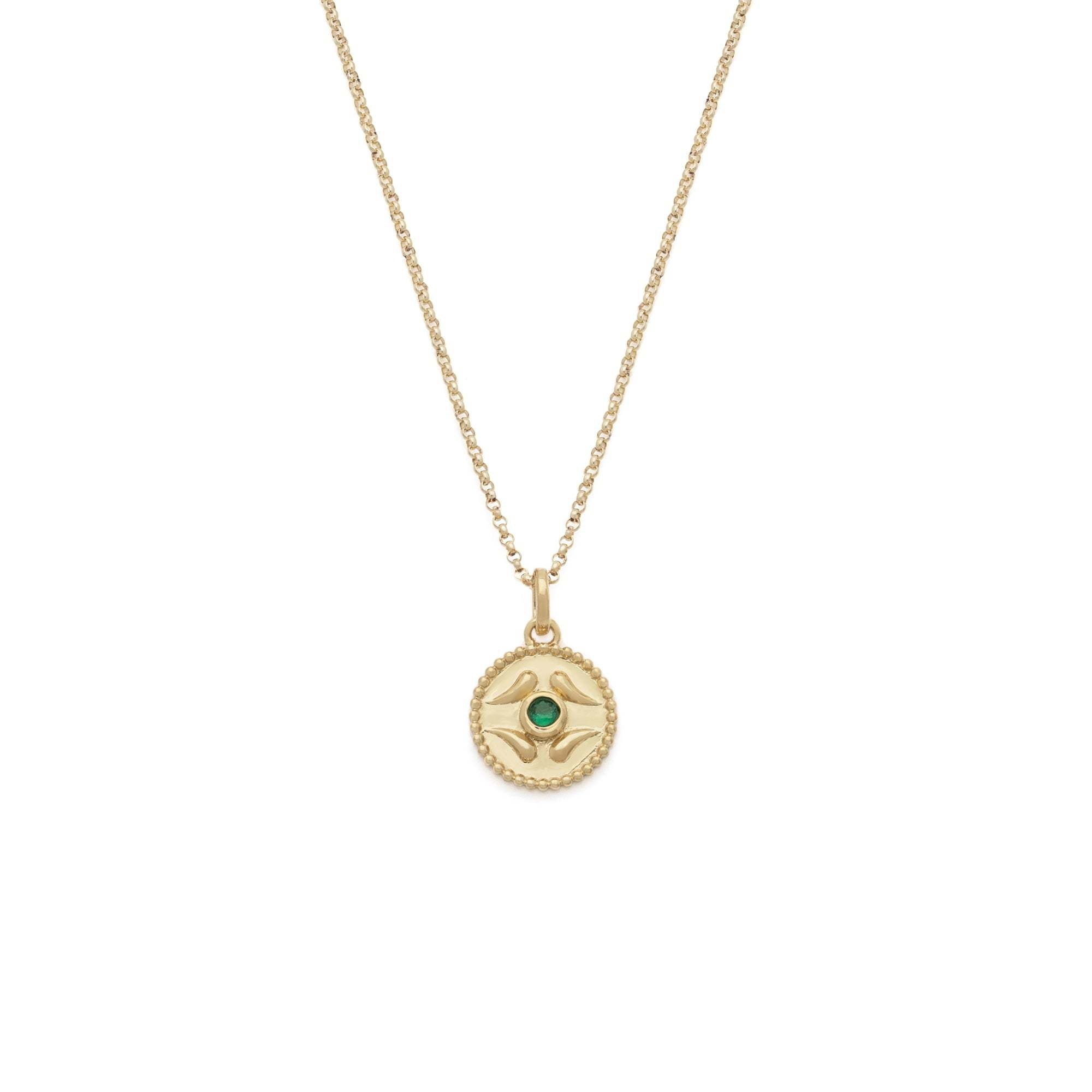 Leah Yard Designs Necklace - Guardian - Synthetic Emerald