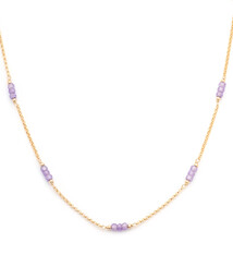 Leah Yard Designs Necklace - Dottie - Lavender C.Z.