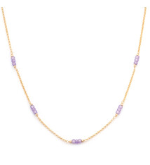 Leah Yard Designs Necklace - Dottie - Lavender C.Z.