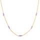 Leah Yard Designs Necklace - Dottie - Lavender C.Z.