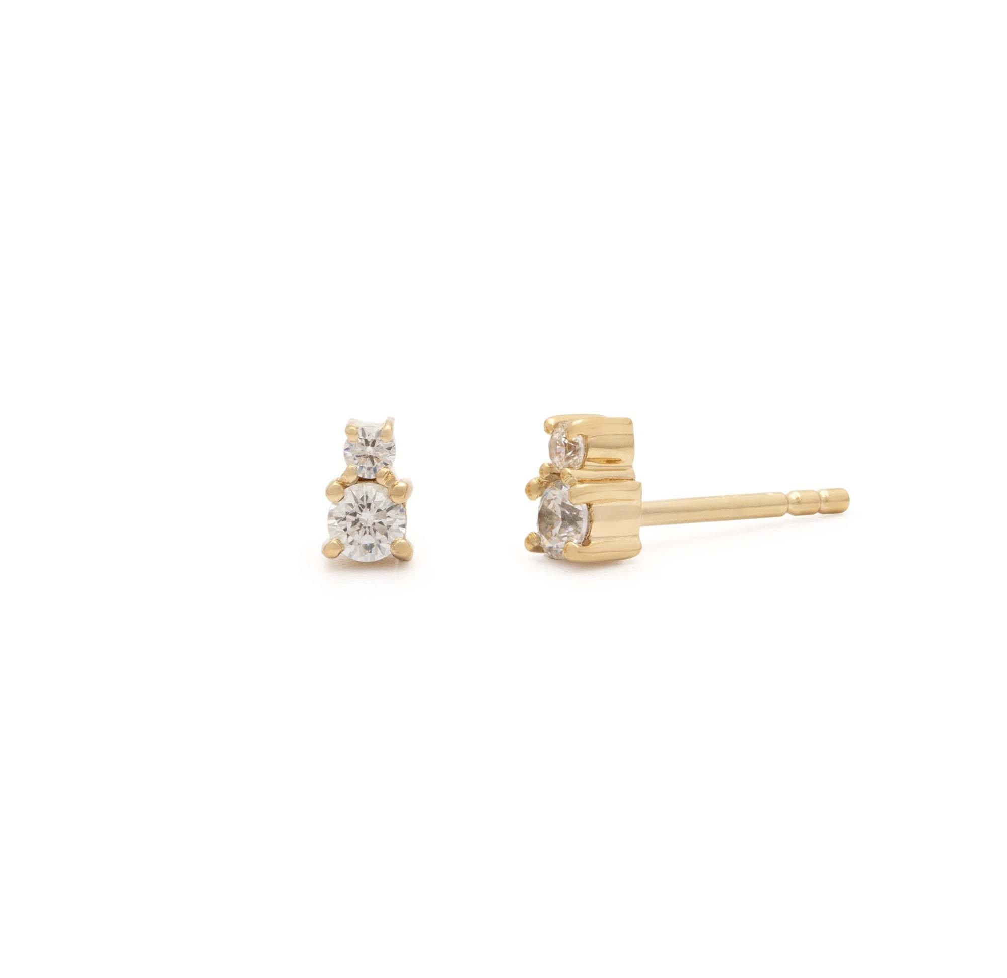 Leah Yard Designs Earrings - Mini Joy Studs - Synthetic Diamond