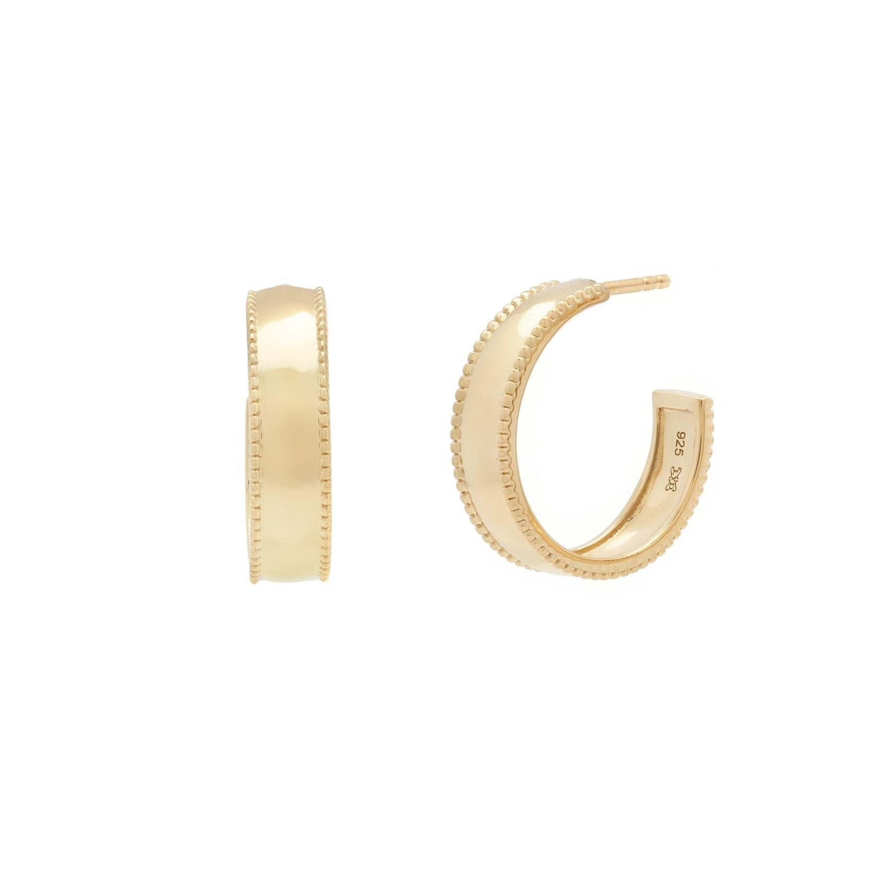 Leah Yard Designs Earrings - Cigar Hoops