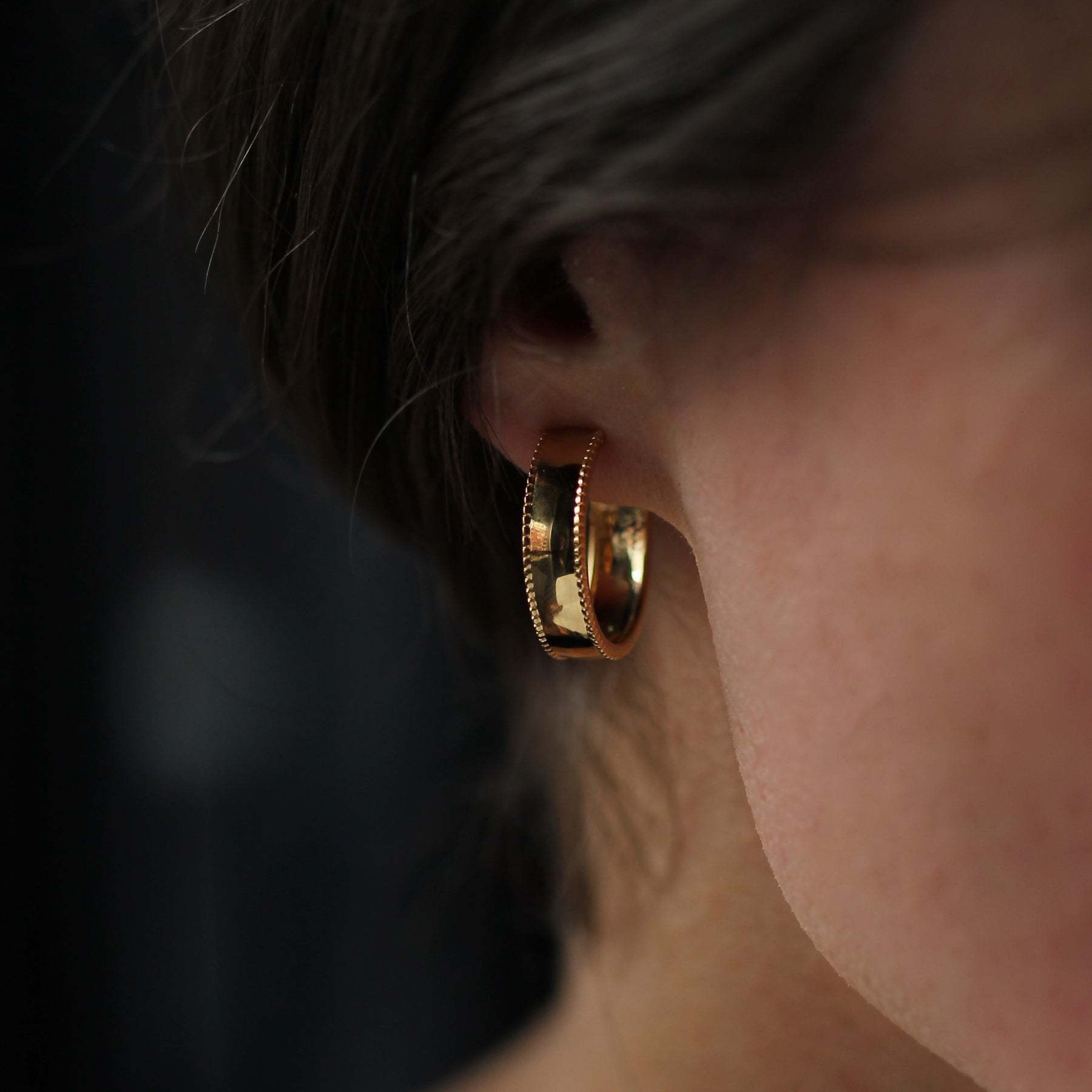 Leah Yard Designs Earrings - Cigar Hoops