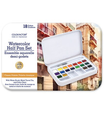 Watercolour Half Pan Set 18 Colours Classic Palette