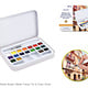 Watercolour Half Pan Set 18 Colours Classic Palette
