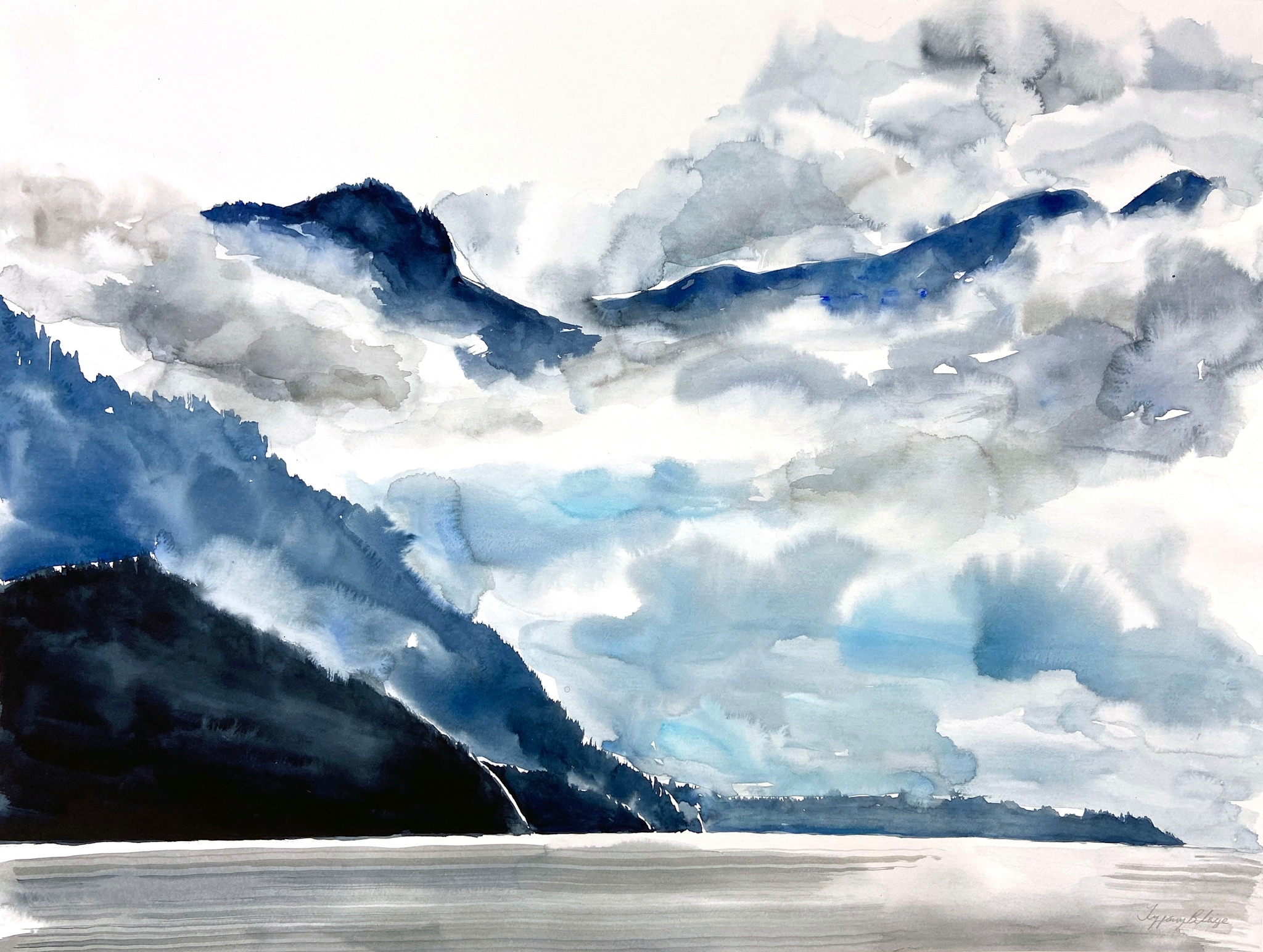 Tiffany Blaise Fine Art Print - Floating Back: Sea to Sky Corridor 16x20"