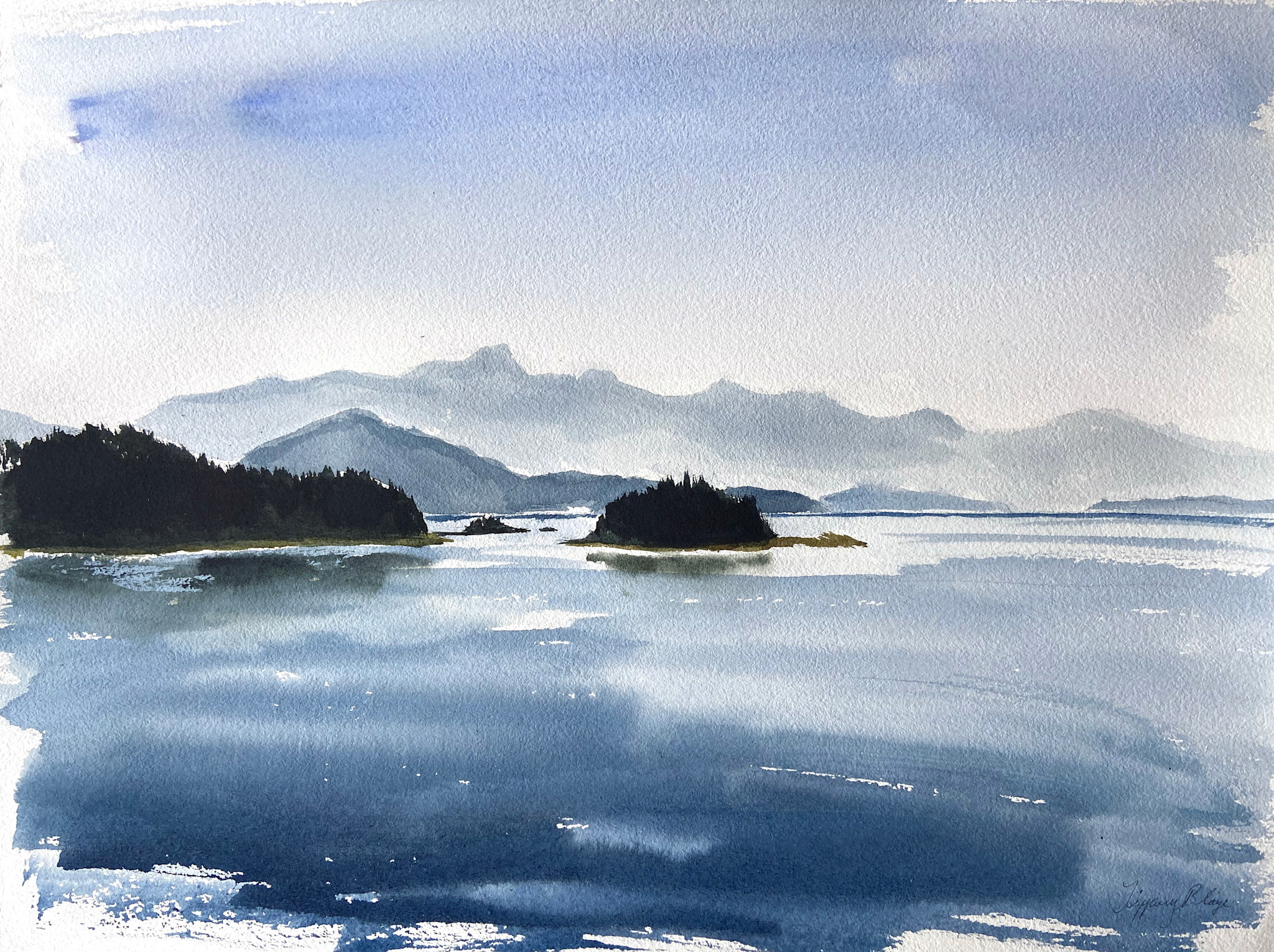 Tiffany Blaise Fine Art Print - Morning Sailing: Howe Sound 16x20"