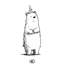 Art Card - HBD Bear