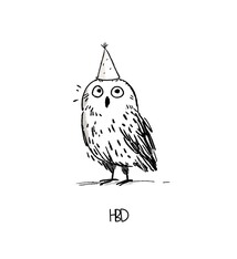 Art Card - HBD Owl