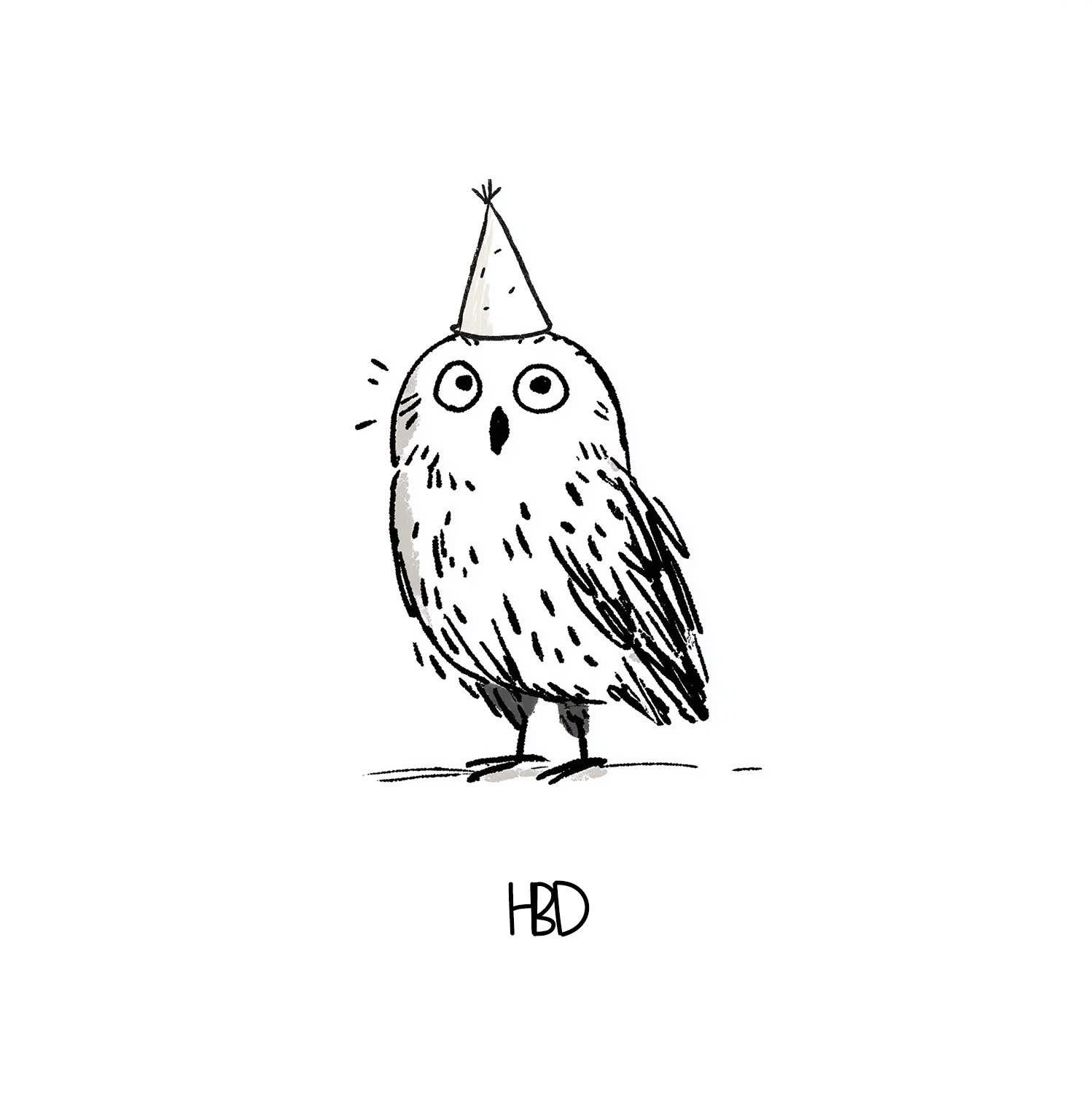 Art Card - HBD Owl