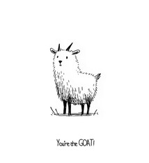 Art Card - You're The Goat
