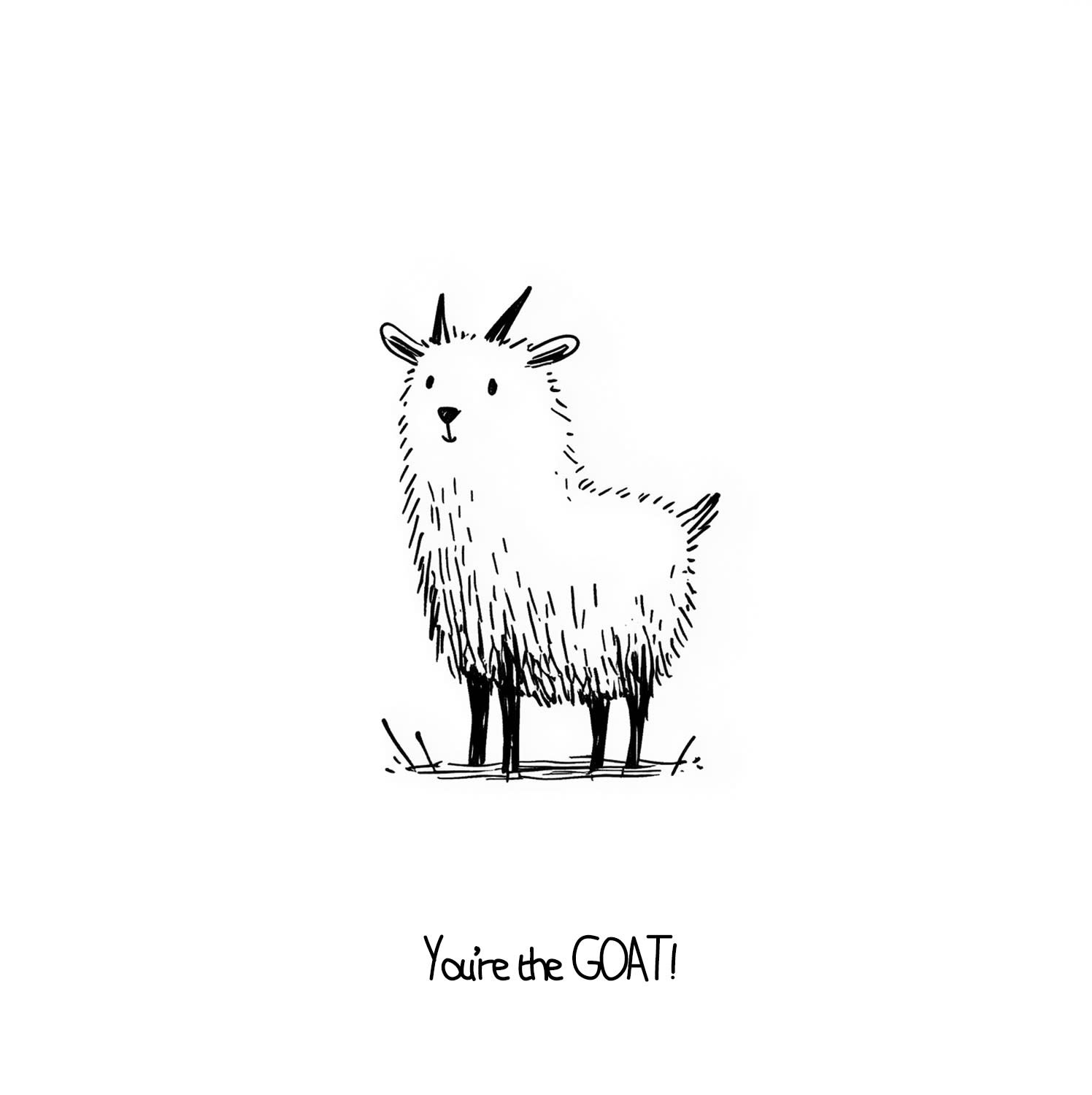 Art Card - You're The Goat