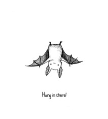 Art Card - Hang In There Bat