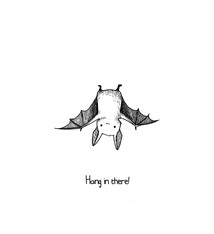 Art Card - Hang In There Bat