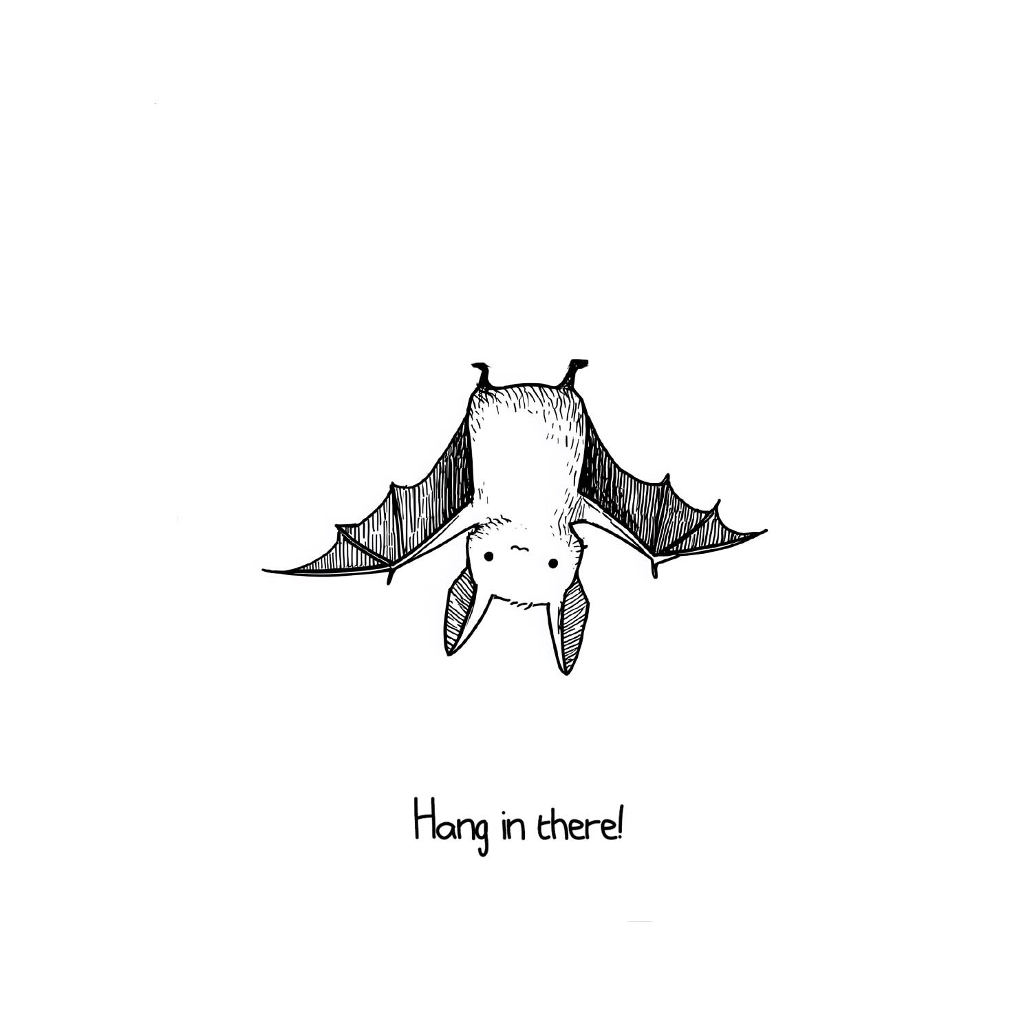 Art Card - Hang In There Bat
