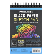 Studio Series Portable Black Paper Sketch Pad