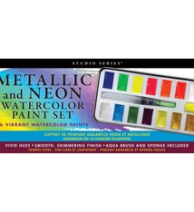 Studio Series Metallic & Neon Watercolor Paint Set