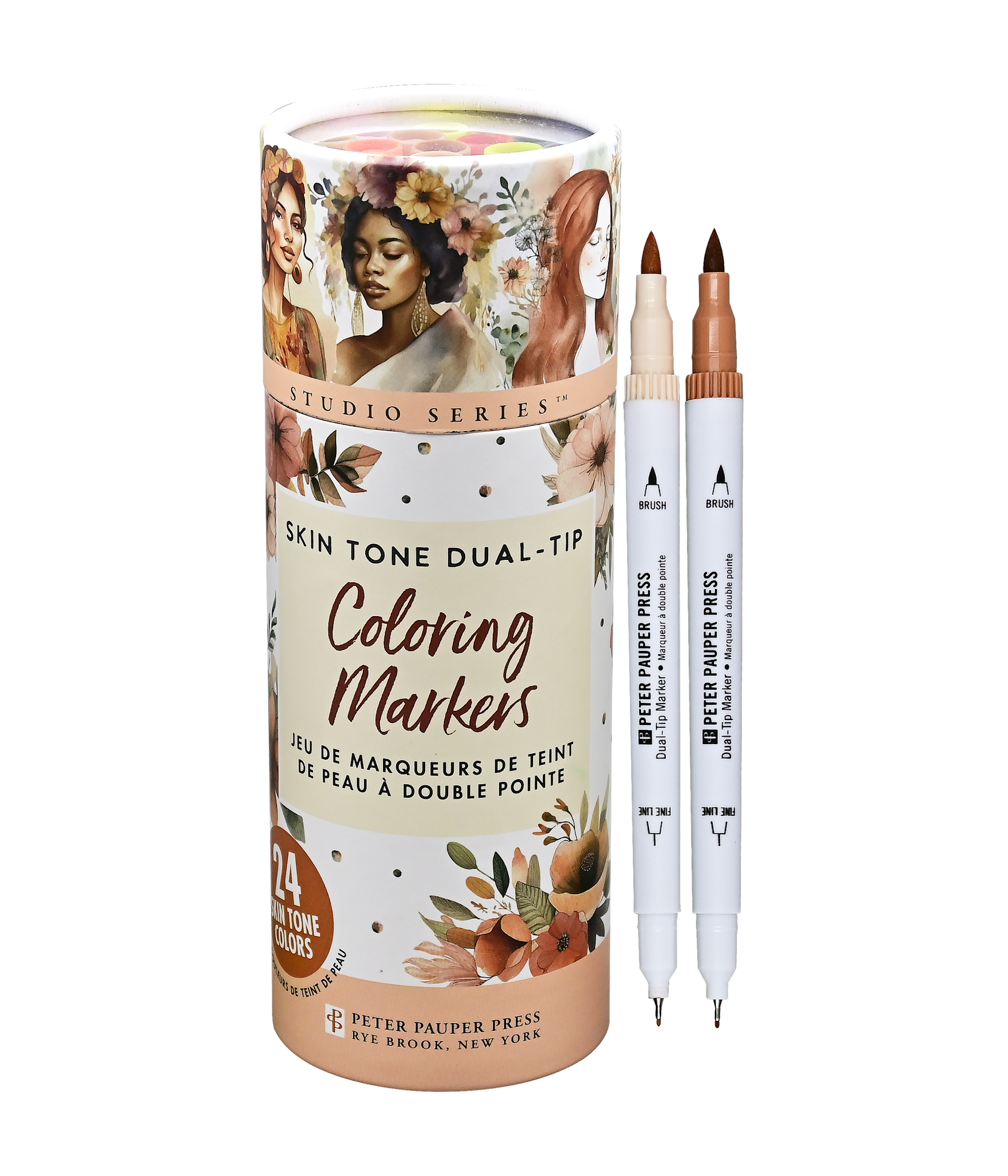 Studio Series Dual-Tip Skin Tone Markers (Set of 24)