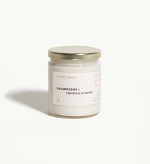 Soy Wax Candle - Champagne + Frosted Juniper