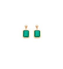 Leah Yard Designs Earrings - Angie - Green Onyx
